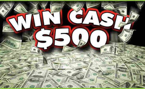 $500 Cash Sweepstakes.